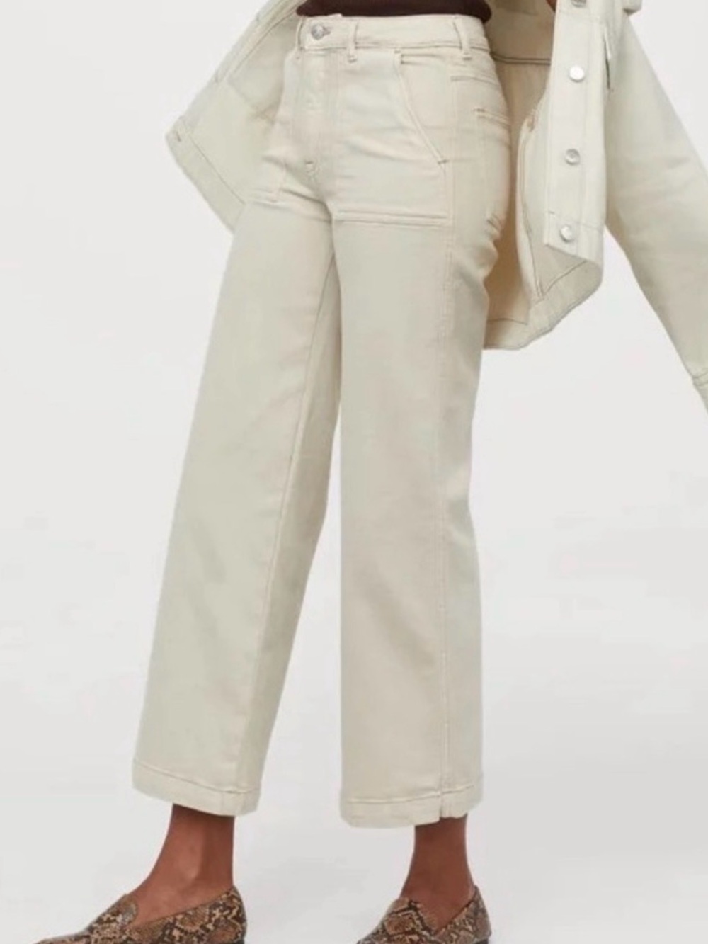 H&M Jupe Culotte High Waisted Jean